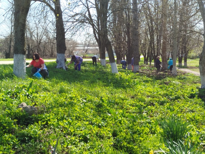 Состоялся субботник в Геймановском поселении