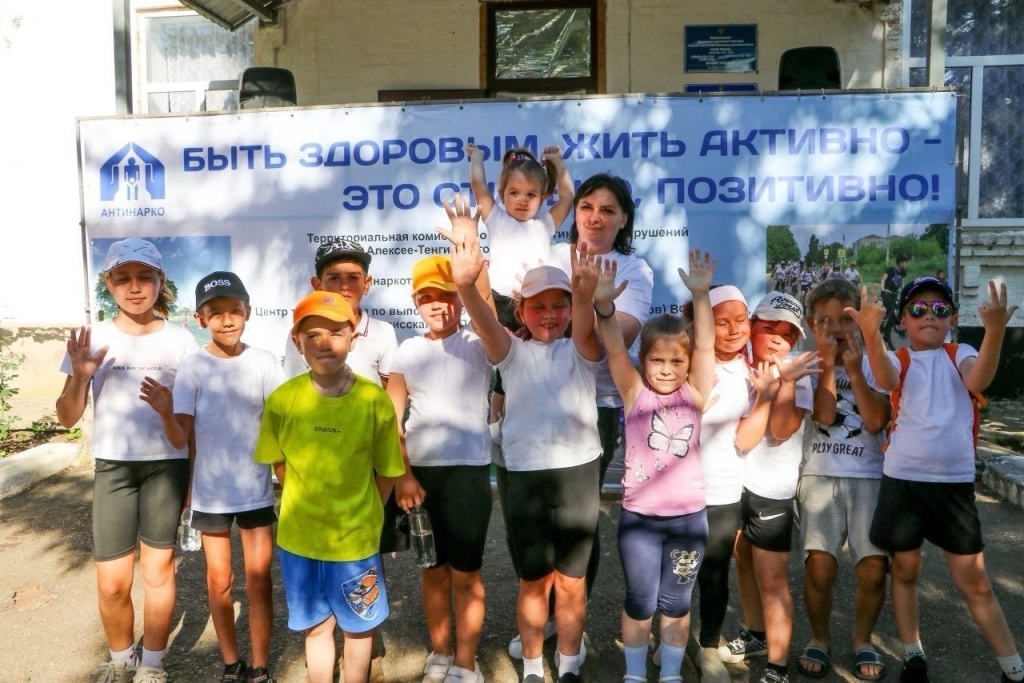 В Алексее-Тенгинском сельском поселении был проведён спортивный забег «СТАРТУЮТ ВСЕ!»